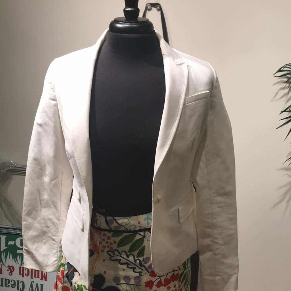 Banana Republic White Womens Blazer
